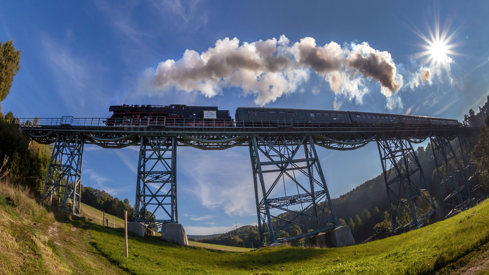 Eisebahnerlebnisse im Erzgebirge - Erzgebirgische Aussichtsbahn Foto: Tourismusverband Erzgebirge /Uwe Meinhold