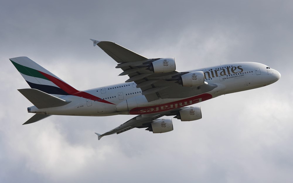 A380 Emirates am Frankfurter Flughafen  Foto © Tim Völkel