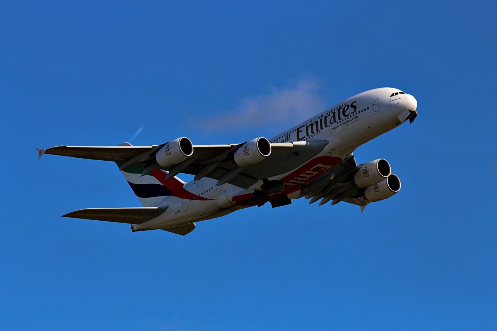 A380 Emirates am Frankfurter Flughafen  Foto © Tim Völkel