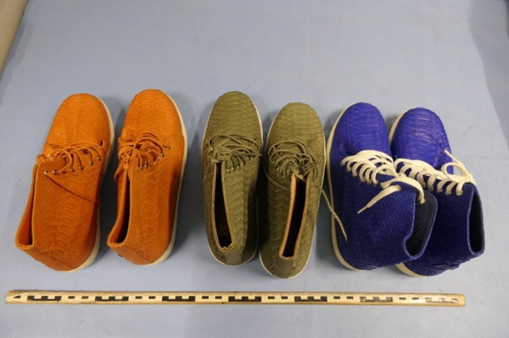 Schuhe aus Phyton von Indonesien nach Frankreich   © ZOLL
