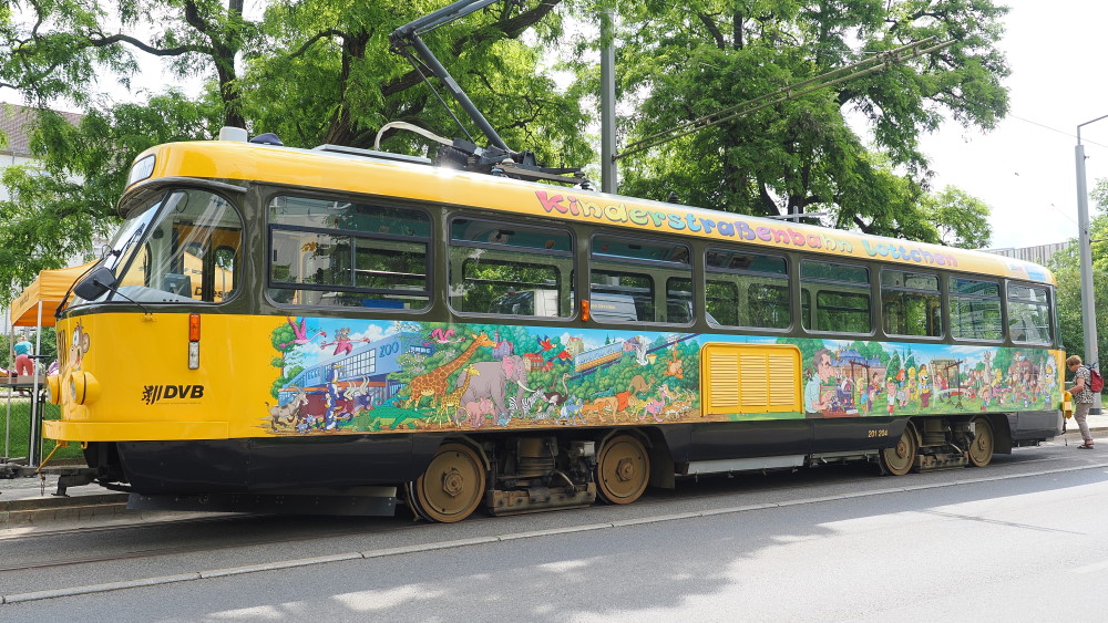 Akzuelle Kinderstraßenbahn Foto: Ralf Hasenpflug