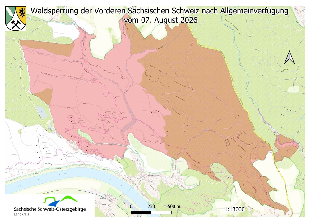 Waldsperrung   © Landratsamt Pirna