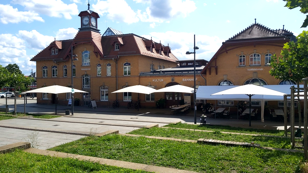 Kulturbahnhof Radebeul mit Bibliothek. Foto: MeiDresden.de