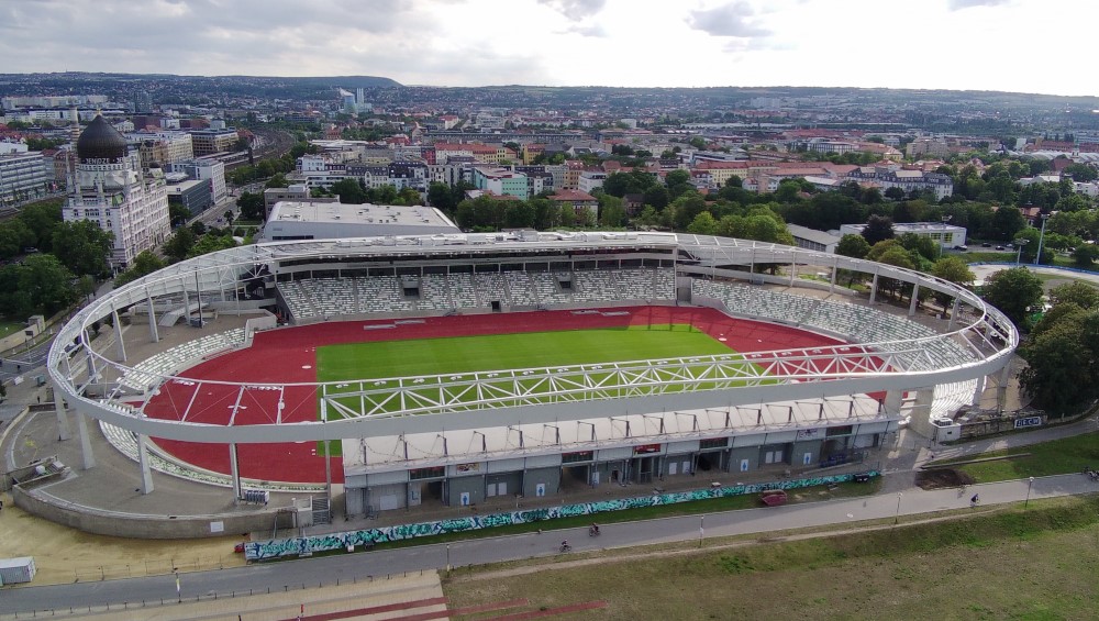 Heinz Steyer  Stadion Dresden. Foto privat