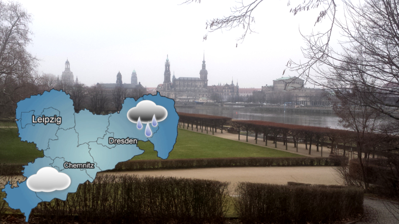 Wetter: Am Wochenende ist immer mal wieder mit Regen oder Sprühregen zu rechnen ©MeiDresden.de