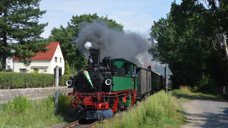 Zuckertütenfahrten für Schulanfänger am 04.09.2021   Foto: Traditionsbahn Radebeul e.V.