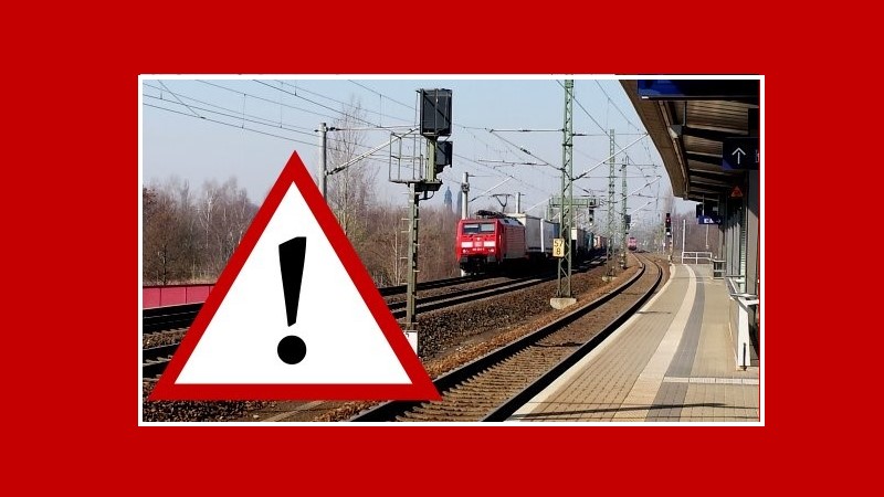 Bahnanlagen sind kein Platz für Abenteuer!   Foto: MeiDresden.de