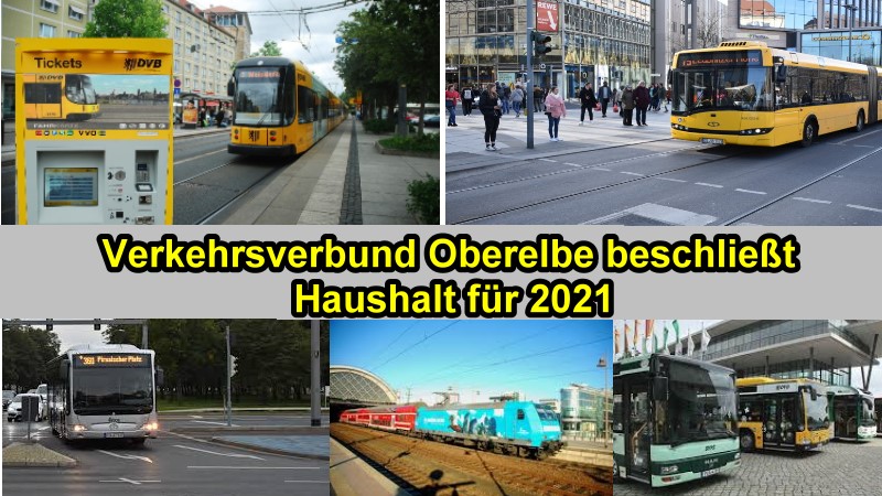 Verkehrsverbund Oberelbe beschließt Haushalt für 2021  Fotos: MeiDresden.de