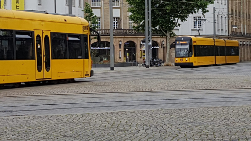 Gleisreparaturen auf der Schweriner Straße und am Bahnhof Mitte ©MeiDresden.de