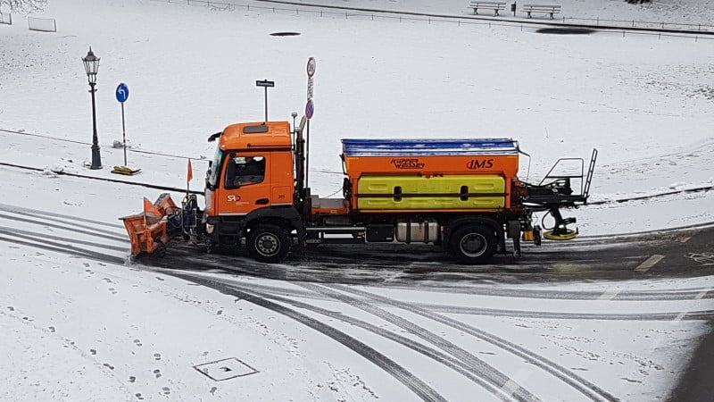 Winterdienst richtet sich auf wechselnde Wettererfordernisse ein ©MeiDresden.de